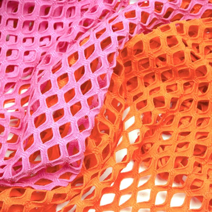 Mesh Nylon 4 Way Stretch Fabric W137cm - Large Hole Fishnet