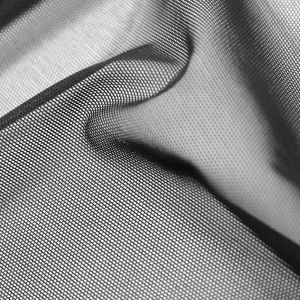 www.houseofadorn.com - Italian Mesh Polyester 4 Way Stretch Fabric W150cm - Extra Fine Alicante Net Plain (Price per 1m) - Charcoal