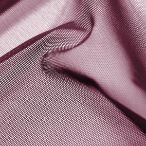 www.houseofadorn.com - Italian Mesh Polyester 4 Way Stretch Fabric W150cm - Extra Fine Alicante Net Plain (Price per 1m) - Dark Plum