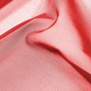 www.houseofadorn.com - Italian Mesh Polyester 4 Way Stretch Fabric W150cm - Extra Fine Alicante Net Plain (Price per 1m) - Scarlet Red