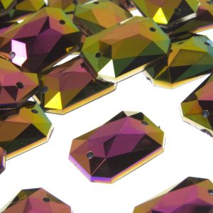 www.houseofadorn.com - Resin Rhinestones - Rectangle Flat Back Sew-On Crystals (Price per pack)