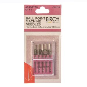 www.houseofadorn.com - Birch Sewing Machine Needles Assorted (Pack of 5) - Ball Point