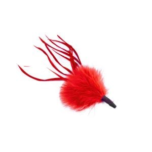 www.houseofadorn.com - Feather Marabou with Spiky Biot Tuft Bunch - Red