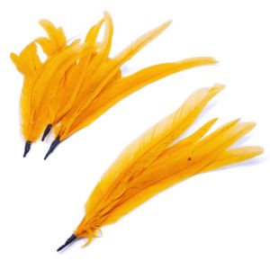 www.houseofadorn.com - Feather Coque Bunch of 6 (25-30cm) - Light Orange