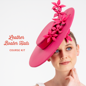 www.houseofadorn.com - Product Kit - Millinery Materials for Hat Academy LEATHER BOATER HATS DELUXE COURSE Bundle (COMPLETE KIT)