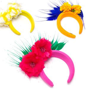 www.houseofadorn.com - DIY Kit - Headband with Feathers & Flowers