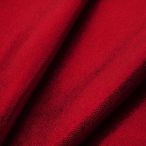www.houseofadorn.com - Spandex Nylon Lycra 4 Way Stretch Fabric W150cm/190gm - Fog/Mist/Mystique Foil Finish (Price per 1m) - Red