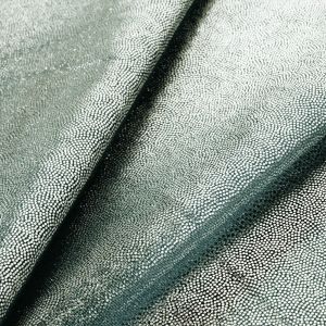 www.houseofadorn.com - Spandex Nylon Lycra 4 Way Stretch Fabric W150cm/190gm - Fog/Mist/Mystique Foil Finish (Price per 1m) - Silver on Charcoal  (Limited)