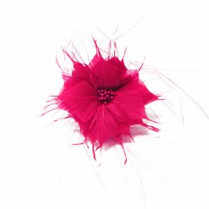 www.houseofadorn.com - Flower Feather Prairie Crocus - Fuchsia