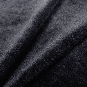 www.houseofadorn.com - Velvet Spandex Lycra 4 Way Stretch Fabric W150cm - Plain (Price per 1m) - Charcoal Grey