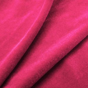 www.houseofadorn.com - Velvet Spandex Lycra 4 Way Stretch Fabric W150cm - Plain (Price per 1m) - Fluro Pink