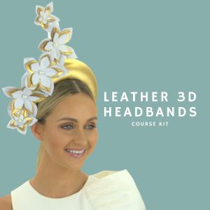 www.houseofadorn.com - Product Kit - Millinery Materials for Hat Atelier LEATHER 3D HEADBANDS COURSE Bundle (COMPLETE KIT)