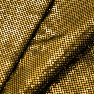 www.houseofadorn.com - Spandex Nylon Lycra 4 Way Stretch Fabric W150cm/190gm - Shattered Glass Hologram Foil Finish (Price per 1m) - Gold on Black