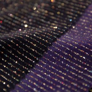 www.houseofadorn.com - Velvet Spandex Lycra 4 Way Stretch Fabric W150cm - Glitter Fine Lines (Price per 1m)