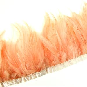 www.houseofadorn.com - Feather Full Hackle on Fringe (Price per 10cm) - Coral Pink