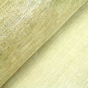 www.houseofadorn.com - Sinamay Straw Fabric - Standard Weave 36&quot;/91cm (Price per 1m) - Natural w Silver Lurex
