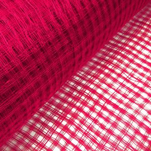 www.houseofadorn.com - Sinamay Straw Fabric - Lattice Basket Weave 36&quot;/91cm (Price per 1m) - Hot Pink