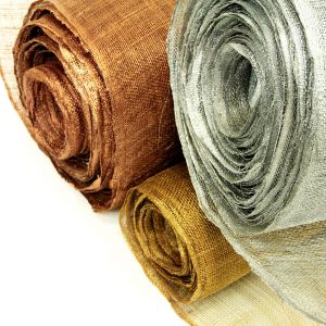 www.houseofadorn.com - Sinamay Straw Fabric - Standard Weave 36&quot;/91cm (Price per 1m) - Metallic Colours