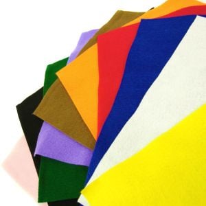 www.houseofadorn.com - Felt Acrylic Square Cloth Material Fabric Sheets (Pack of 10) - Assorted