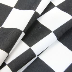 www.houseofadorn.com - Spandex Nylon Lycra 4 Way Stretch Fabric W150cm/190gm - Grand Prix Checked (Price per 1m)