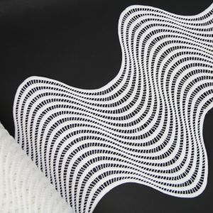 www.houseofadorn.com - Lace Trim 30cm Calming Waves Pattern Style 6700 (Price per 1m) - White