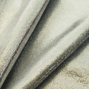 www.houseofadorn.com - Spandex Nylon Lycra 4 Way Stretch Fabric W150cm/190gm - Fog/Mist/Mystique Foil Finish (Price per 1m) - Silver on Grey