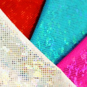 www.houseofadorn.com - Spandex Nylon Lycra 4 Way Stretch Fabric W150cm/190gm - Shattered Glass Hologram Foil Finish (Price per 1m)