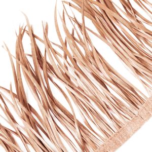 www.houseofadorn.com - Feather Spiky Biot on Fringe (Price per 10cm) - Latte
