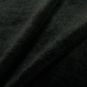 www.houseofadorn.com - Velvet Spandex Lycra 4 Way Stretch Fabric W150cm - Plain (Price per 1m) - Black