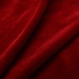 www.houseofadorn.com - Velvet Spandex Lycra 4 Way Stretch Fabric W150cm - Plain (Price per 1m) - Red