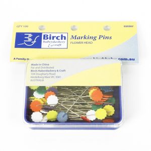www.houseofadorn.com - Birch Pins Marking Flower Head (Box of 100)