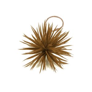 www.houseofadorn.com - Flower Feather Spiky Biot Thistle - Tan