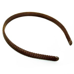 www.houseofadorn.com - Alice Headband - Braided 10mm - Brown