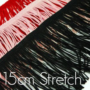 www.houseofadorn.com - Braid Trim - Stretch Sash Tassels Chainette Fringe Style 7761 - 15cm / 6&quot; (Price per 1m)