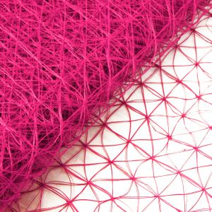 www.houseofadorn.com - Abaca Crosshatch Pattern Woven Net (Price per piece 60x90cm) - Hot Pink