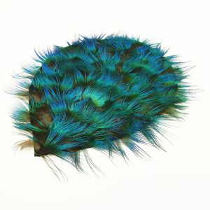 www.houseofadorn.com - Feather Peacock Pad - 16cm - Blue Plumage