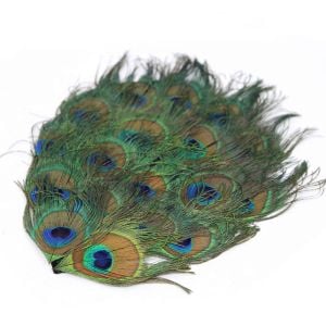 www.houseofadorn.com - Feather Peacock Pad - 16cm - Full Eyes (Un-Trimmed)