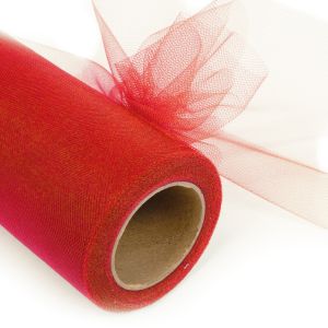 www.houseofadorn.com - Tulle Roll - Plain Colours 6&quot; (Price per 22m / 25y Spool) - Red