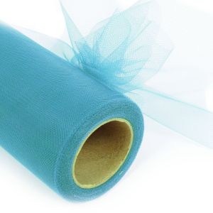 www.houseofadorn.com - Tulle Roll - Plain Colours 6&quot; (Price per 22m / 25y Spool) - Turquoise Blue