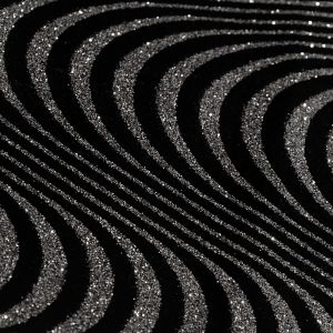 www.houseofadorn.com - Velvet Spandex Lycra 2 Way Stretch Fabric W150cm - Glitter Illusion (Price per 1m) - Silver on Black