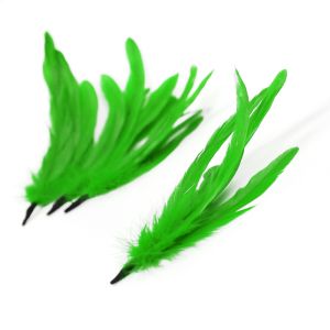 www.houseofadorn.com - Feather Coque Bunch of 6 (15-25cm) - Apple Green