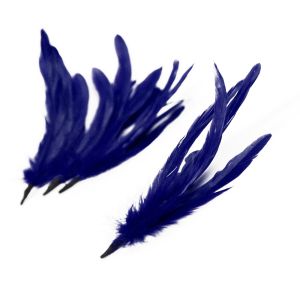 www.houseofadorn.com - Feather Coque Bunch of 6 (20-25cm) - Cobalt Blue