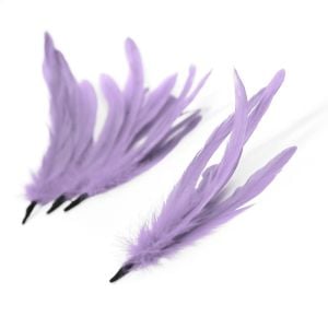www.houseofadorn.com - Feather Coque Bunch of 6 (15-25cm) - Lilac Purple