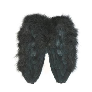 www.houseofadorn.com - Wings Feather Fairy Angel Wings Medium Range - Style 5858 - 30 x 26cm - Black