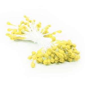 www.houseofadorn.com - Flower Stamens Pearl Large - Lemon Yellow (Price for 1 Bunch)