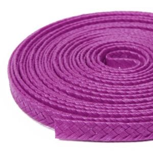 www.houseofadorn.com - Poly Braid Ribbon - Double Braid 7mm (Price per 5m) - Violet