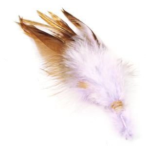www.houseofadorn.com - Feather Chinchilla Hackle Bunch (12-15cm) - Lilac