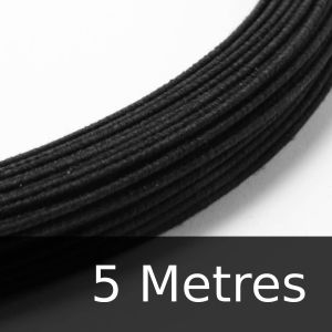 www.houseofadorn.com - Cotton Covered Wire for Millinery Craft - 19 Gauge (Standard) - Black (Price for 5 metres)
