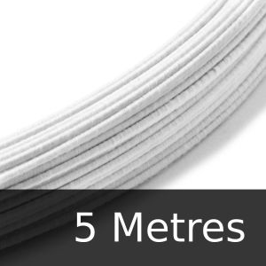 www.houseofadorn.com - Cotton Covered Wire for Millinery Craft - 19 Gauge (Standard) - White (Price for 5 metres)