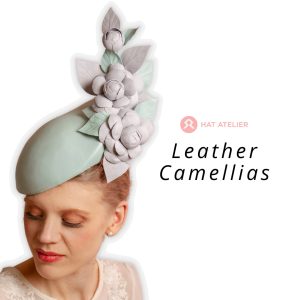 www.houseofadorn.com - Product Kit - Millinery Materials for Hat Atelier LEATHER CAMELLIA FLOWERS COURSE Bundle (COMPLETE KIT)